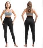 SINOPHANT High Waisted Leggings with Pockets Women, Full Length Capri Buttery Soft Stretchy Yoga Pants - Image 3