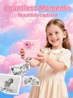 Kids Camera Instant Print Pink: HODDRCCN 32G Instant Print Camera for Kids -1080P HD - Christmas Birthday for Girls Age 3-12 - Ideal Toy for 3 4 5 6 7 8 9 10 11 12 Girls Boys - Image 3