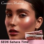 FOCALLURE 3 PCS Liquid Contour Stick,Moisturizing Highlighter,Blush and Bronzer,Silky Cream Contouring Pen with Soft Cushion Applicator,Long Lasting Face Illuminator Makeup,Sahara Time - Image 3