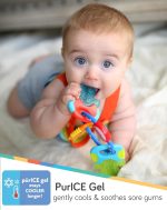 Nuby Ice Gel Teether Keys - Silicone Soothing Baby Teether Toys for Infants - Gentle for Sore Gums Colorful and Fun Toys - Safe and Durable Infant Baby Teething Toy - Blue - Image 3