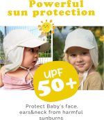FURTALK Baby Sun Hat Girls and Boys Summer Beach Swim Hat Essentials UPF 50+ - Image 3
