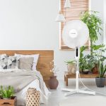 HOLMES 16" Digital Stand Fan, 80° Oscillation, 3 Speeds, 3 Modes, 7.5-Hour Timer, Adjustable Height, 30° Head Tilt, Ideal for Home, Bedroom or Office, Remote Control, White - Image 3