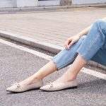 Ablanczoom Ballet Flats Shoes for Women: Dressy Pointed Toe Bow Knit Flats Comfortable Slip On Work Business Shoes for Driving Dating Wedding - Image 3