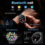 Smart Watch, 1.75" AMOLED Smartwatch for Men Women(Answer/Make Call), Fitness Activity Tracker Heart Rate/Sleep Monitor/Pedometer, IP68 Waterproof, 100+ Sport Modes Smart Watches for Android iPhone - Image 3