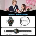 Smart Watch, 1.75" AMOLED Smartwatch for Men Women(Answer/Make Call), Fitness Activity Tracker Heart Rate/Sleep Monitor/Pedometer, IP68 Waterproof, 100+ Sport Modes Smart Watches for Android iPhone - Image 4