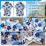 Hawaiian Shirt with Face Custom for Men Women Personalized Floral Aloha Button Down Shirt,Customized Gifts for Dad - Image 6