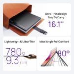 ARZOPA 16.1" Portable Monitor, 100% sRGB FHD 1080P Kickstand Portable Laptop Monitor High Color Gamut Display IPS Eye Care Screen for High-end Office & Entertainment -Z1C - Image 5