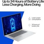 HP OmniBook 5 16 inch Next Gen AI PC, 2K Touchscreen, Snapdragon X Plus X1P-42-100, 16 GB RAM, 512 GB SSD, Qualcomm Adreno GPU, Windows 11 Home, Copilot+ PC, Glacier Silver, 16-fb0000nr - Image 4