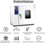 Lab Drying and Heating Oven, Forced Air Laboratory Constant Temperature, 0.5KW Working Environment Temperature: 50-280 ° C, for Research Institution,16L - Image 4