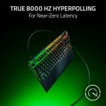 Razer Huntsman V3 Pro TKL 8KHz Esports Gaming Keyboard: Analog Optical Switches Gen 2-8000 Hz Polling Snap Tap - Rapid Trigger - Adjustable Actuation - Media Controls - PBT Keycaps - Black - Image 4
