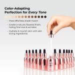 LUMINESS Liquid Mirage 3PC Kit - Color Changing Foundation with SPF 50 Primer & Makeup Brush, Hydrating & Lightweight Face Makeup, 4 in 1 Liquid Foundation, Concealer & Moisturizer (02 Medium) - Image 3