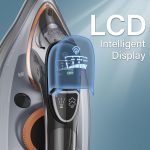 Steam Iron for Clothes with LCD Screen, 1700W Iron Non-Stick Ceramic Soleplate, Auto Shutoff, Self-Cleaning, Anti-Drip, Steam Burst, Spray Mist 10.14oz Water Tank Ironing Clothes for Home,Grey - Image 3