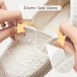 Shupua Womens Slip on Shoes Stylish Lace Casual Loafers Lightweight Platform Sneakers Comfortable Spring Flat Shoes for Office, Work - Image 4