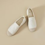 Shupua Womens Slip on Shoes Stylish Lace Casual Loafers Lightweight Platform Sneakers Comfortable Spring Flat Shoes for Office, Work - Image 8