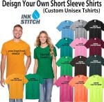 INK STITCH Unisex PC54 Custom Design Your Own Cotton Short Sleeve Tshirts - Multicolors - Image 4