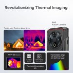 DOOGEE Fire 6 Rugged Phone with Thermal Image Camera,10400mAh,16GB+256GB Android 14 Cell Phone Unlocked,50MP AI Camera,6.56" HD+IPS Display Rugged Smartphone,IP68 Waterproof Phone,Face Unlock/OTG - Image 3