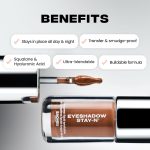 Sacheu Liquid Eyeshadow STAY-N Longwear Eye Makeup — Buildable Highly Pigmented & Blendable Eye Shadow Cream in Matte & Shimmer Finishes, Shu-ggah - Image 4