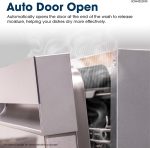 Sharp SDW4523MS 18-Inch Built-In Dishwasher, Stainless Steel, 47 dB, Third Rack, 8 Place Settings, 6 Wash Cycles - Image 4