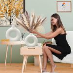 Ceramic Vases Set of 2,Modern Vases for Home Decor, White Boho Style for Living Room Kitchen Mantle Bedroom Dining Table Office Farmhouse Decorative Design - Image 4