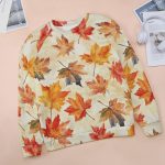 ZOCAVIA Womens Fall Crewneck Sweatshirts Fashion Casual Long Sleeve Pullover Tops Country Camo Maple Graphic Shirts Oversized - Image 4