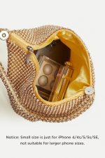 BABEYOND Women's Rhinestone Clutch Evening Bags Sparkly Glitter Triangle Purse for 1920s Party Prom Wedding - Image 4