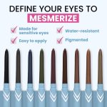 PRIME PROMETICS PrimeEyes Glide Eyeliner for Mature Women – Water-Resistant, Long-Stay and Mess-Proof – Gel Cream Texture, Discreet Sharpener and Effective Smudger (Sapphire (blue)) - Image 4