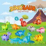 52 PCS Dinosaur Alphabet Learning Toys for Toddlers Kids 3-5, 10 Different Dinosaur Figures, Double Sided ABC Matching Game, Preschool Activities Montessori Fine Motor Toys for Toddlers Kids - Image 3