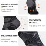 Hylaea No Show Running Athletic Anti-Blister Wicking Coolmax Socks, Seamless Anti-odor - Image 4