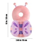 PandaEar Baby Head Protection Backpack, Toddler Walking Head Protector, Adjustable Head Protector Pad Safety Cushion (Pink) - Image 3