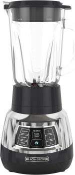 Black+Decker Quiet Blender with 6-Cup Cyclone Glass Jar, 3 Speeds + 3 Functions & Serrated Blade Technology for Faster Blending, Pulse Button and 24-oz Personal Jar, 900W - Image 3