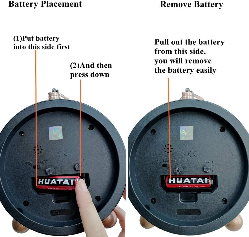 JUSTUP Vintage Table Clock, Iron European Style Desk Clock Battery Operated Non-Ticking Mantle Clock for Home Decor (Silver) - Image 3