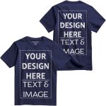 Custom T-Shirt for Men, Women & Kids, Unisex Fit, Customized Shirts, Add Any Image & Text, Birthday Graduation, Vacation Black - Image 5