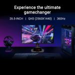 ASUS ROG Strix 26.5” 1440P QD-OLED Gaming Monitor (XG27ACDNG) -QHD (2560x1440), 360Hz, 0.03ms, Custom Heatsink, OLED Care+, G-SYNC Compatible, 99% DCI-P3, DisplayWidget, AI Gaming, 3yr Warranty - Image 3