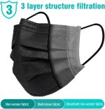 100 Pack Disposable Face Masks, 3 Ply Filter Protection Disposable Face Masks - Image 3