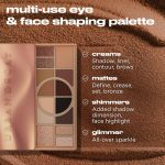 Urban Decay Naked Shaped Eyeshadow Palette - Multi-Use Neutral Eye & Face Palette, 14 Crease & Transfer-Resistant Shades, Up to 16HR Wear, Sculpting Creams, Defining Powders, Shimmer Highlighters - Image 5
