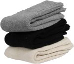 BomKinta Boot Socks for Women Winter Solid Thick Warm Socks Cozy Crew Socks Christmas Gift - Image 3