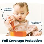 Tiny Twinkle Long Sleeve Bib for Babies & Toddlers – Waterproof Smock Bib for Eating – Machine Washable & Mess-Proof, Baby Feeding Essential & Shower Must-Have(Boho Rainbow, 6–24M) - Image 4