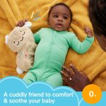 Fisher-Price Baby Sound Machine Soothe & Settle Bunny Portable Plush Toy with Music, Lights & Motion for Newborns - Image 3