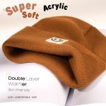 FURTALK Baby Beanie Cute Toddler Winter Hat Knit Boys Girls Warm 2 Pack Kids Embroidered Beanies Cap for 0-8 Years - Image 3