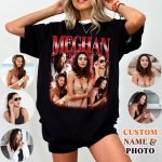 Custom Bootleg T-Shirt - Personalized Rap Graphic Tee with Photo & Text - Customized Gift for Boyfriend & Girlfriend - Image 4