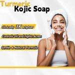 Turmeric & Lemon Glow Soap Bar - Brightening Bar for Dark Spots & Acne Scars, with Kojic Acid, Vitamin C, Retinol & Shea Butter - SLS Free for Face/Body,All Skin Types - Image 3