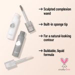 2 Pcs Cool Toned Grey Liquid Contour and Highlighter Stick, Cold Gray Cream Bronzer Blendable & Smooth Matte Finish, Long Lasting Face Shaping Contour Illuminator Brightening Makeup - Image 6