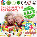 NXONE 195 PCS Educational STEM Toys for Boys and Girls Ages 3 4 5 6 7 8 9 10 Construction Building Blocks Toy Building Sets Kids Toys Creative Activities Games with Storage Box - Image 3