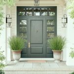 24 Bundles Artificial Plants Onion Grass Outdoor 20 Inch Tall Fake Shrubs Wheat Grass UV Resistant Greenery Stems Faux Bushes Plant for Indoor Outdoor Garden Office Home Decor, Green - Image 4