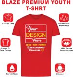 Custom Youth T-Shirts for Boys and Girls | Personalized Image and Text for Kids | Digital Printing - Image 4