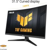 ASUS TUF Gaming 31.5” 1440P Curved HDR Gaming Monitor (VG32WQ3B) – QHD (2560 x 1440), 180Hz, 0.5ms, 1500R, Extreme Low Motion Blur, FreeSync, 90% DCI-P3, Shadow Boost, DisplayWidget, 3 yr Warranty - Image 3