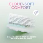 Logitech G715 Wireless Mechanical Gaming Keyboard with LIGHTSYNC RGB, LIGHTSPEED, Tactile Switches (GX Brown), and Keyboard Palm Rest, PC/Mac Compatible - White Mist - Image 4