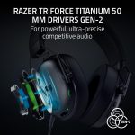 Razer BlackShark V3 Wireless Gaming Headset for PC: 50mm Drivers - Super Wideband Mic - 2.4 GHz, Bluetooth, USB - Works with Mac, PS5, Nintendo Switch, Smartphone - 70 Hr Battery - Black - Image 4
