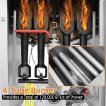 Commercial Gas Floor Fryer with 2 Baskets, 120000 BTU Propane Gas Fryer-Only Commercial Use, 4 Heating Tubes, 55 lb Oil Capacity Deep Fryer for Restaurants, Fast Food, Food Trucks - Image 4
