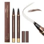2 Pack Eyebrow Pen, Waterproof Microblading Eyebrow Pencil, 4 Tip Precise Eye Brow Makeup Pen for Women to Effortlessly Create Hair Like Natural Brows, Non Dry Out and Last All Day (Dark Brown) - Image 2